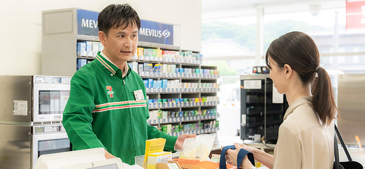 Photo of the interior of a domestic convenience store