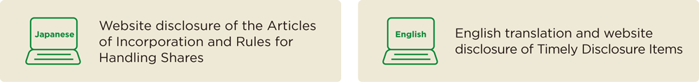 Initiatives to secure the rights and substantial equality of shareholders