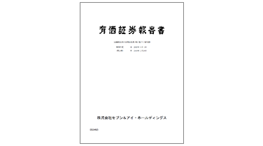 有価証券報告書/半期報告書