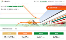 個人株主・投資家向けWEBサイト