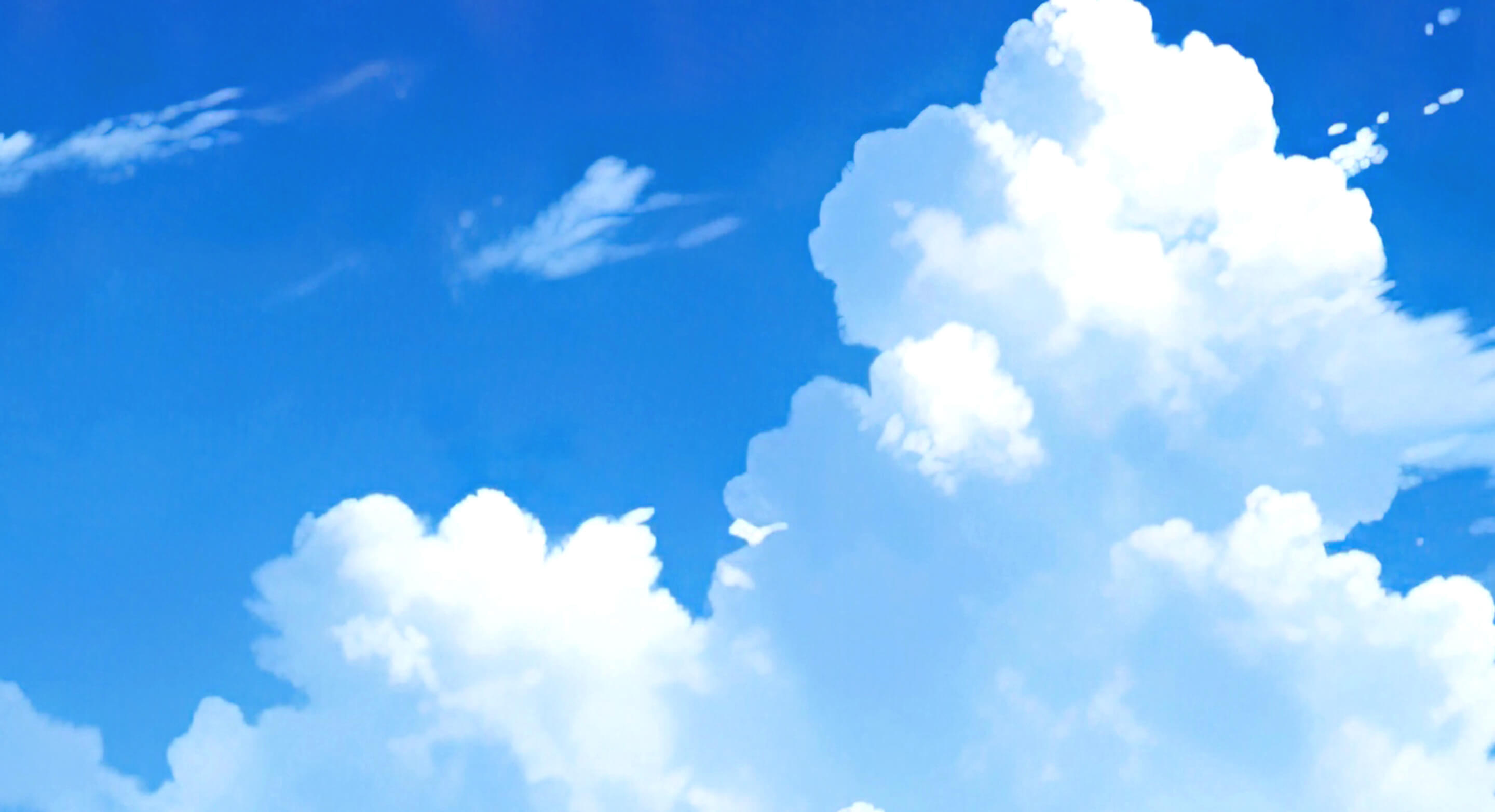 夏の青空と雲
