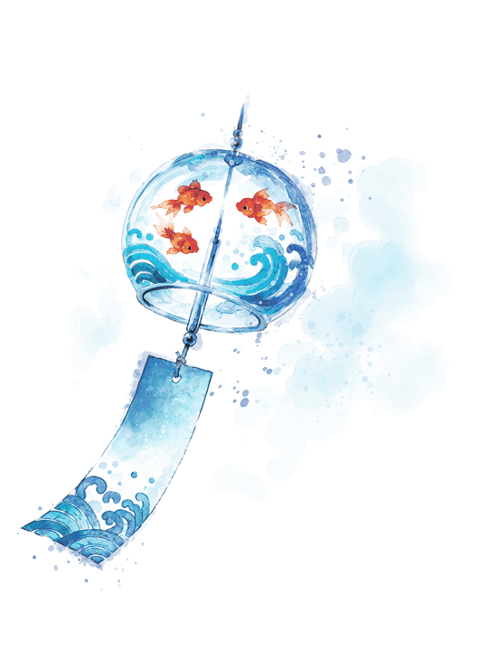 風鈴のイラスト