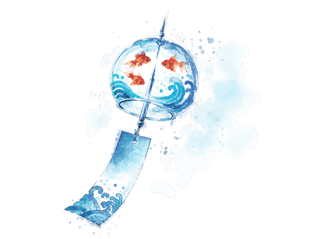 風鈴のイラスト