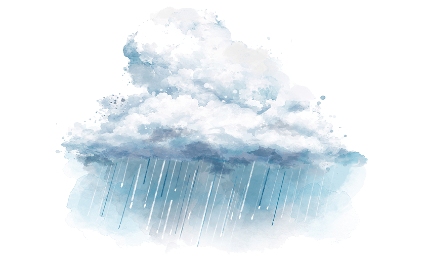 夕立のイラスト