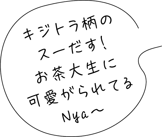 キジトラ柄のスーだす！お茶大生に可愛がられてるNya〜